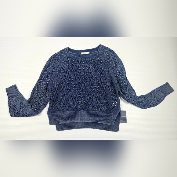 NWT Lucky Brand Distressed‎ Knit Sweater